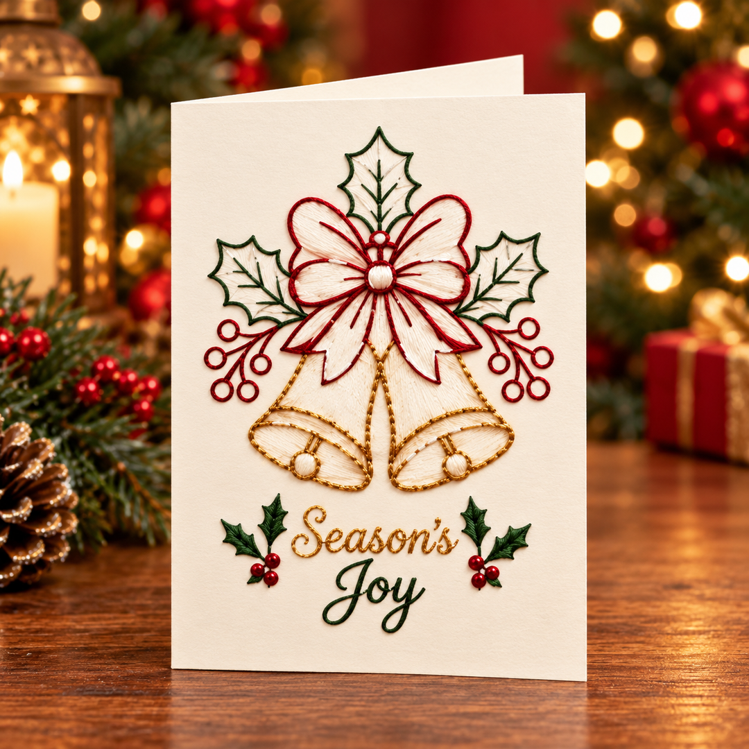 Stitchmas | Weihnachts-Stickset mit vorgedrucktem Muster