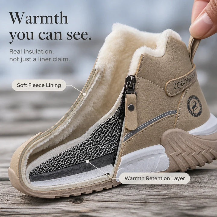 Botas de invierno forradas con cremallera
