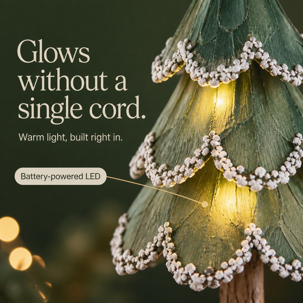 Woodland Glow | Weihnachts-Girlande mit Tannenzapfen und Hirsch