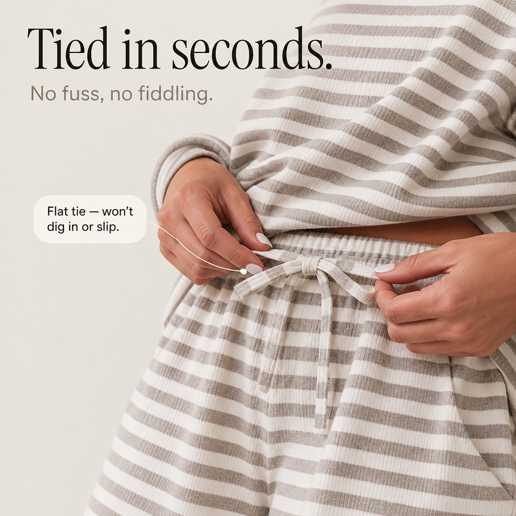 Stripe Ease | Streifen-Zweiteiler mit Tunnelzughose