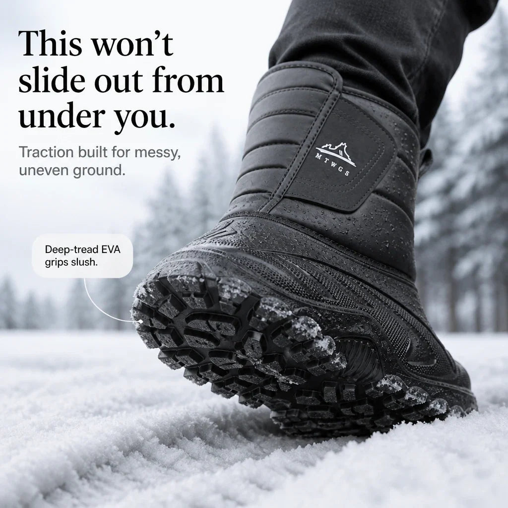 Bottes d’hiver fourrées à enfiler