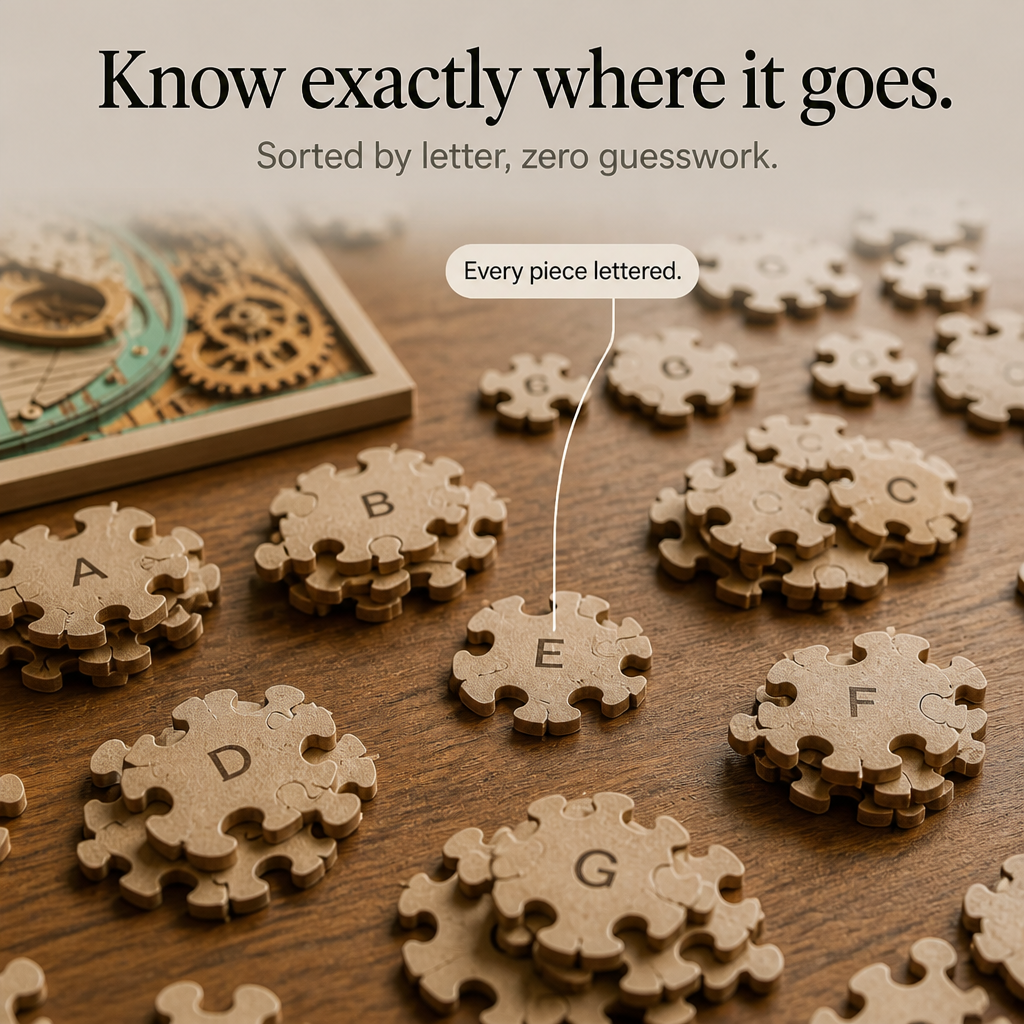 Gearwood | 3D-Holzpuzzle Steampunk-Gitarre