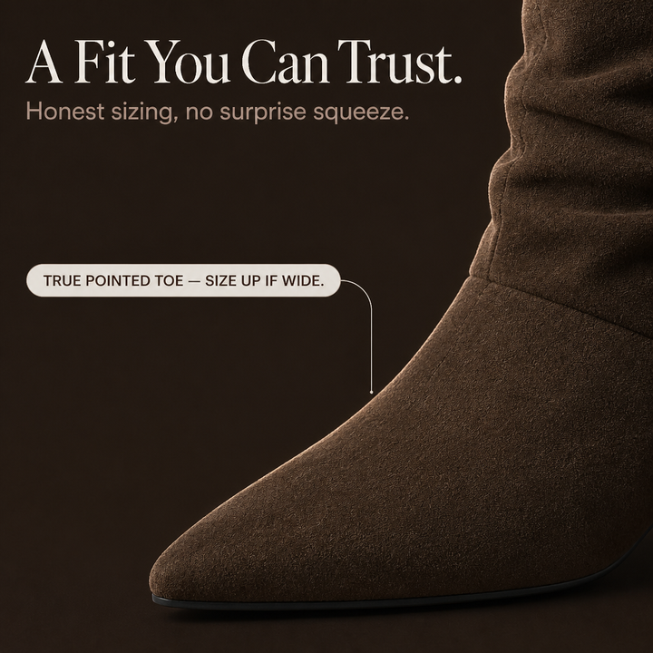 Damen Slouchy Wildleder Ankle Boots Spitz