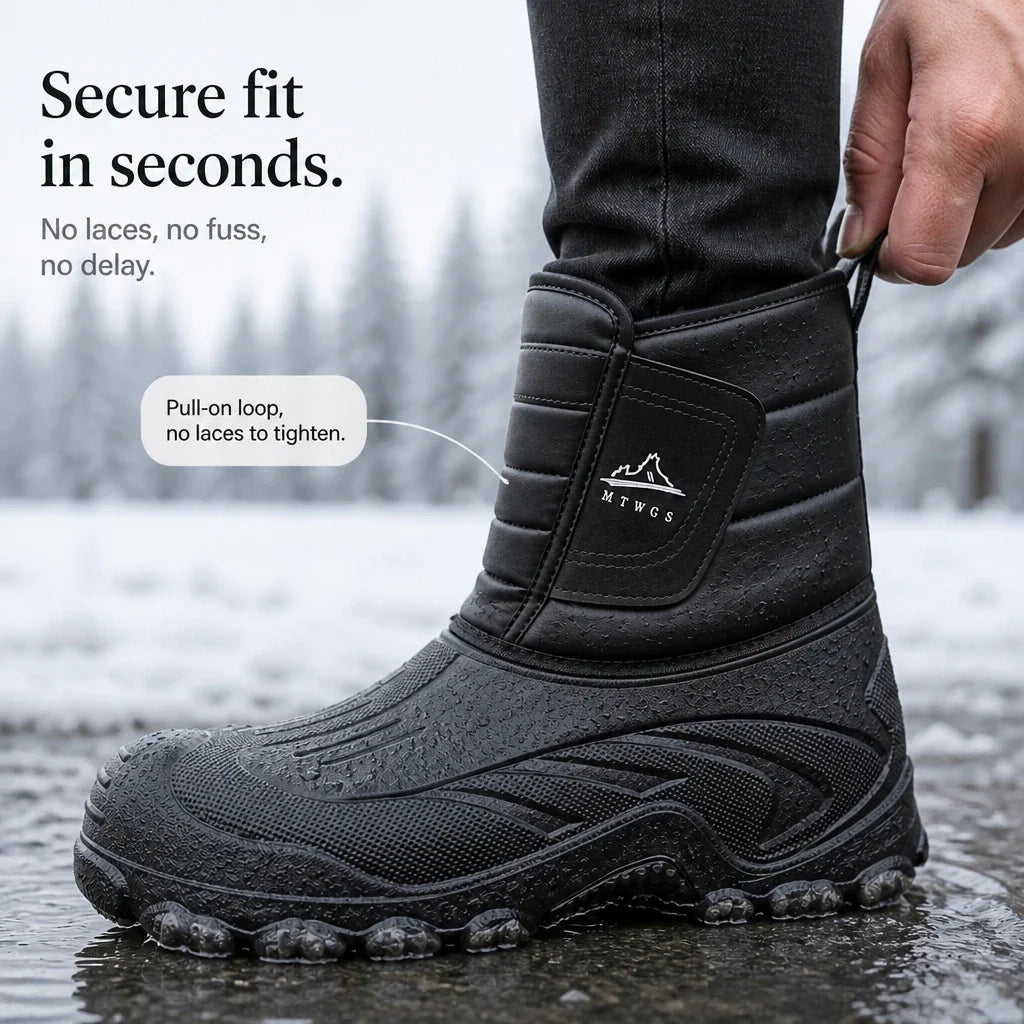 Bottes d’hiver fourrées à enfiler