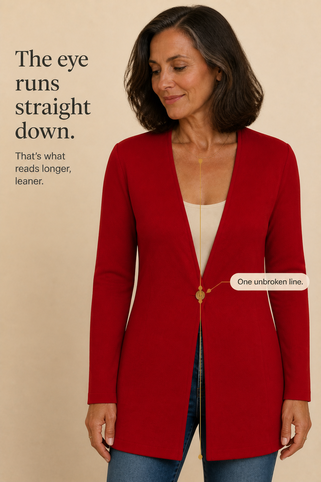 Damen Blazer V-Ausschnitt A-Linie Mit Einem Knopf