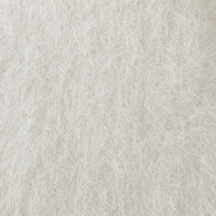Damen Minikleid Flauschig Strick V-Ausschnitt