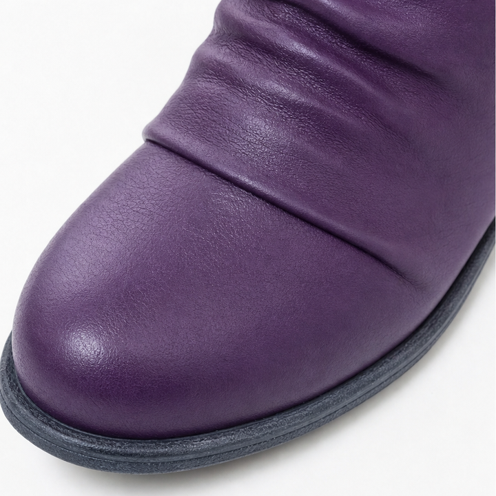Damen Ankle Boots schmal mit seitlichem Reißverschluss