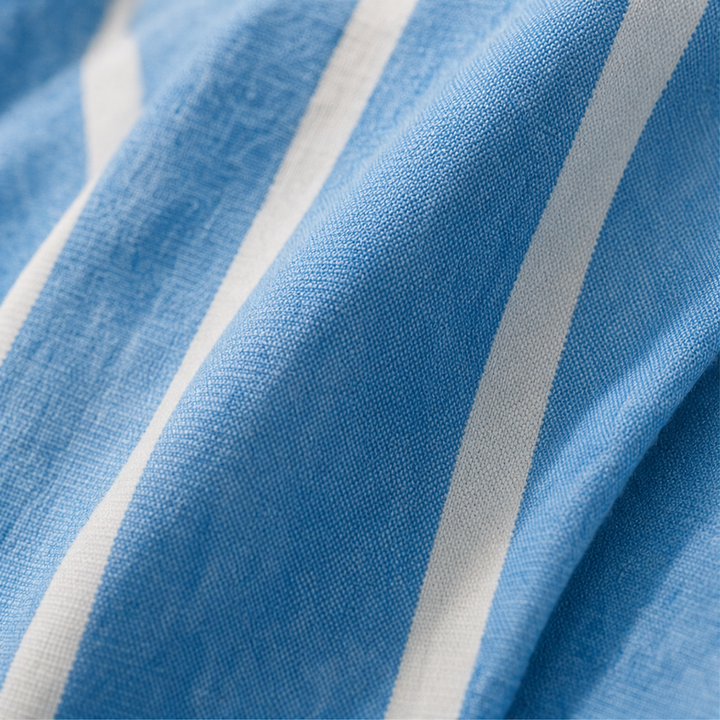 Damen Zweiteiler Gestreiftes Longline-Hemd Und Weite Hose