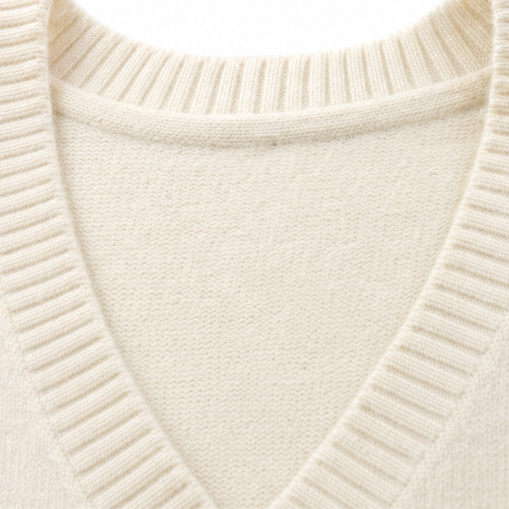 Damen Oversized Pullover V-Ausschnitt Puffärmel