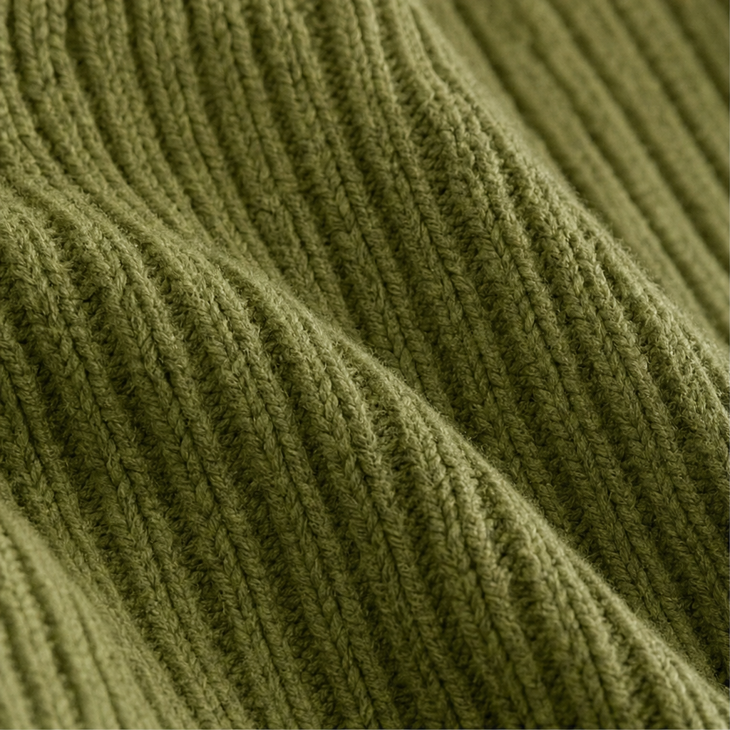 Vellura | Geripptes Strickoberteil mit Twist-Front