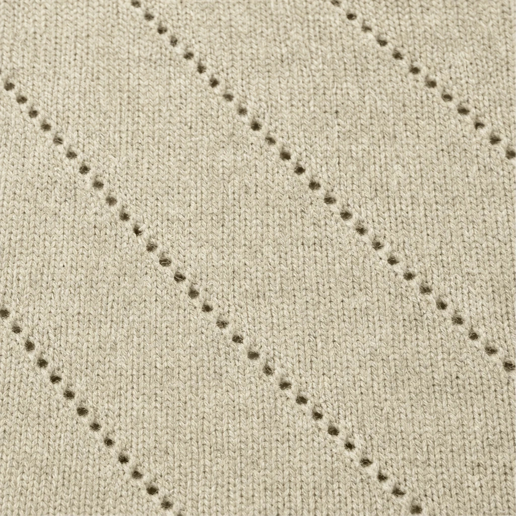Fine-knit viscose sweater with openwork pattern