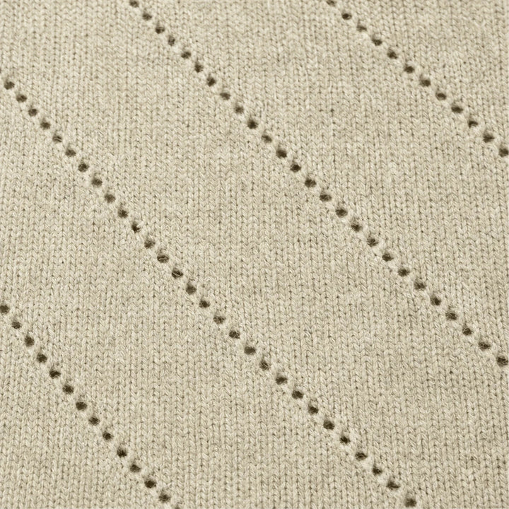 Fine-knit viscose sweater with openwork pattern