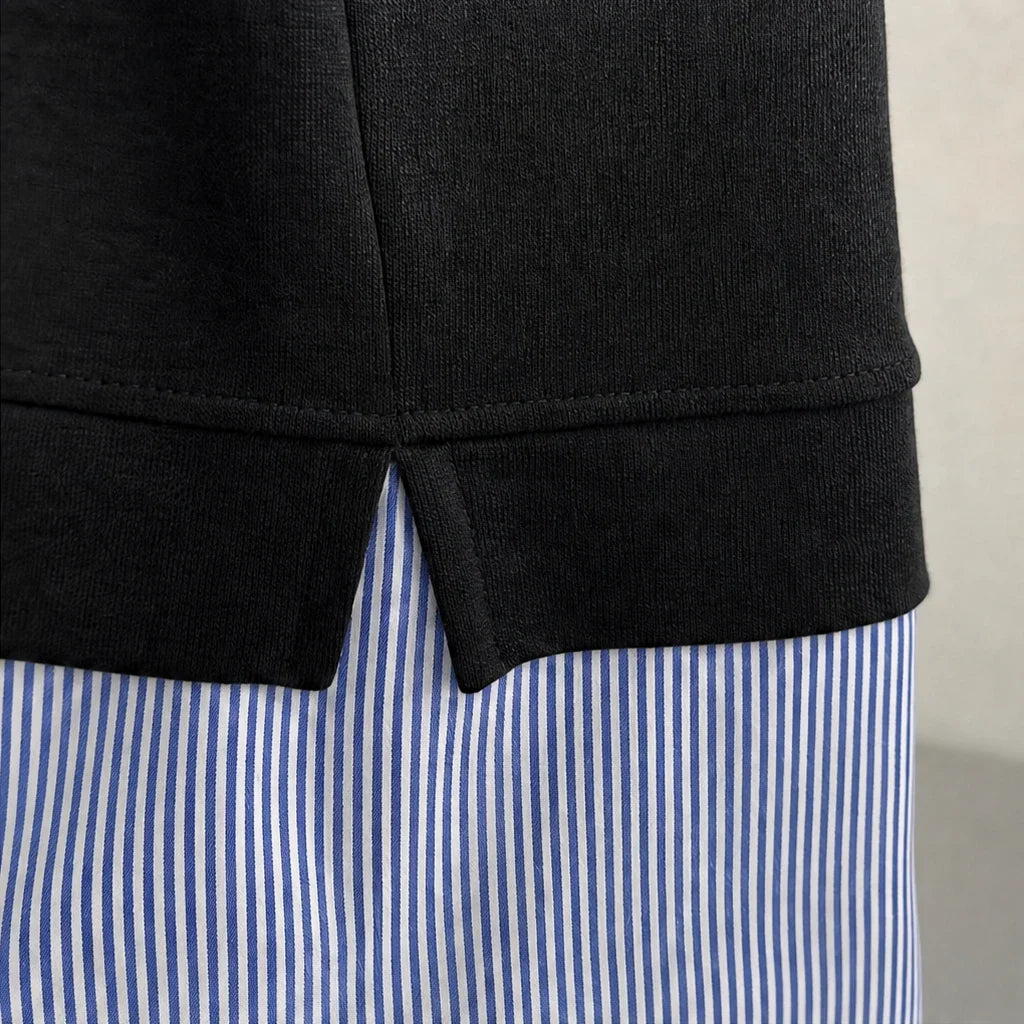 Zweiteiler mit Lagen-Sweatshirt und Hose