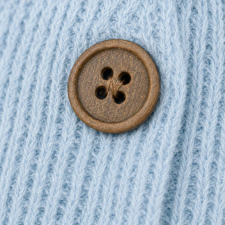 Langarm-Tunika-Pullover in Waffelstrick