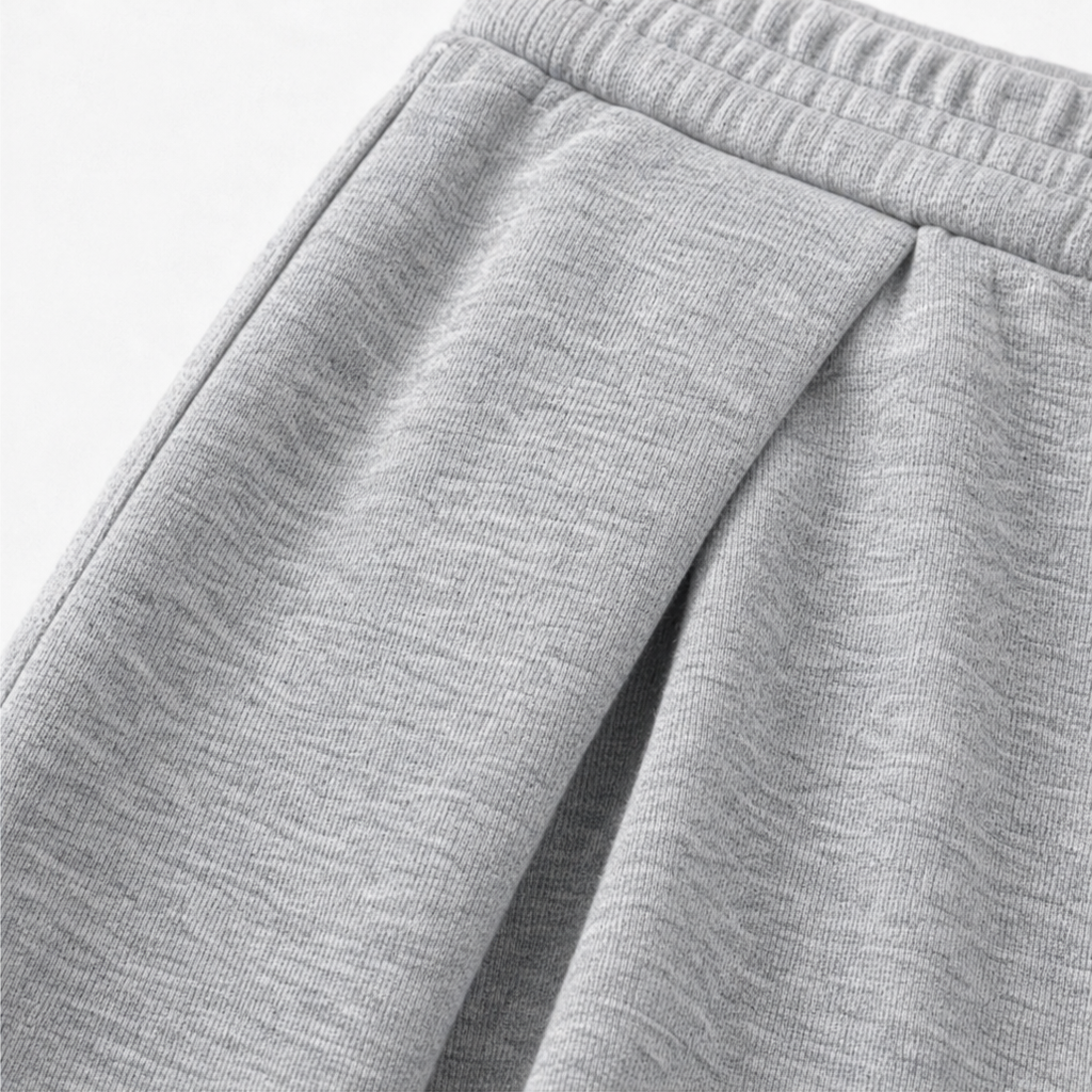 Damen Jogginghose Mit Falten Und Weitem Bein
