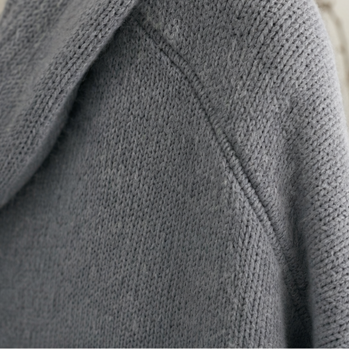 Damen Waffelstrick Cardigan Mit Kapuze Und Knopfleiste