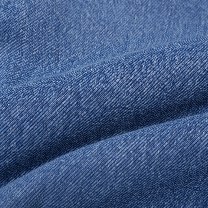 Damen Weite Jeans Hohe Taille Vintage Stil