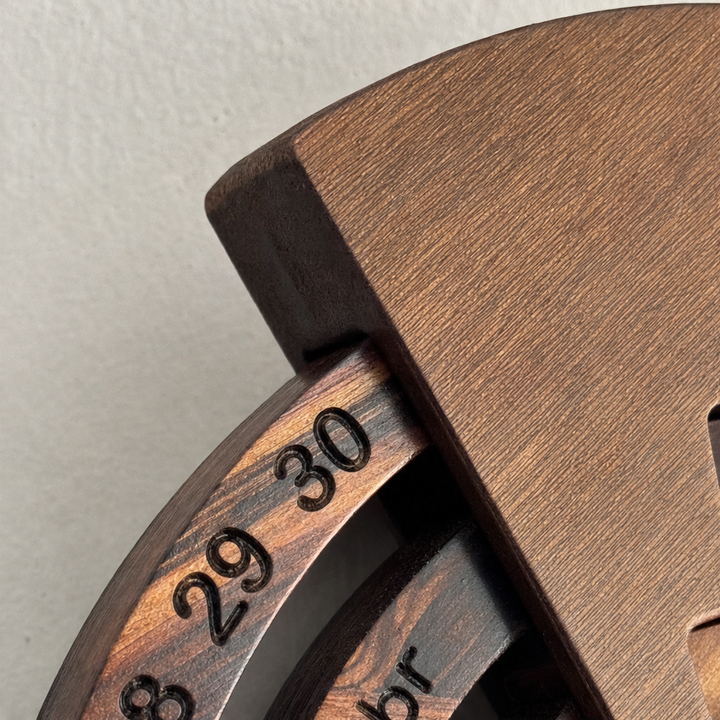 Everwood | Hölzerner Dauerkalender mit drei Ringen