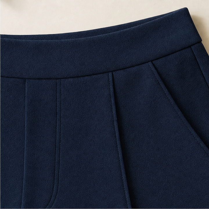Damen Hose Hohe Taille Weites Bein