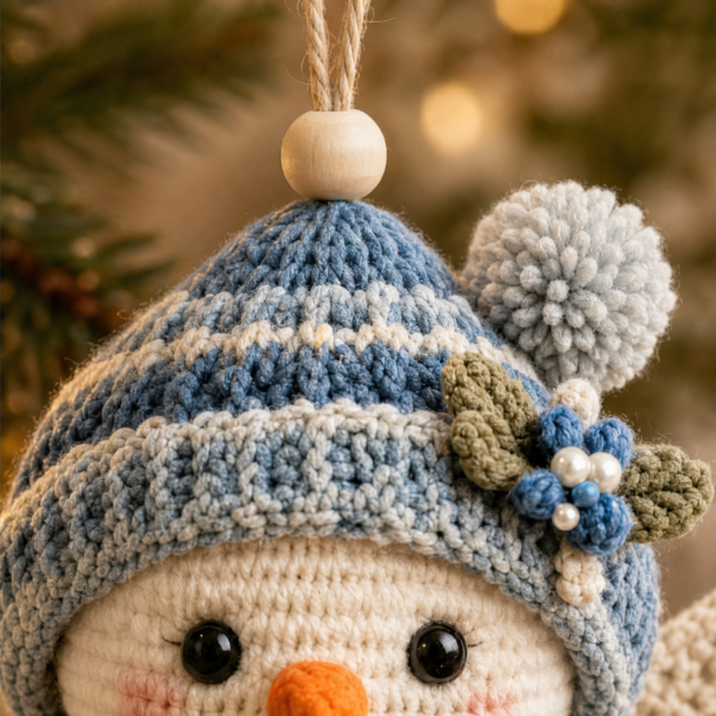 Weihnachtsengel Häkelornamente Set