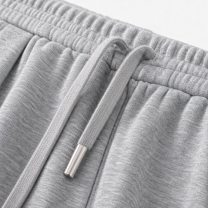 Damen Jogginghose Mit Falten Und Weitem Bein