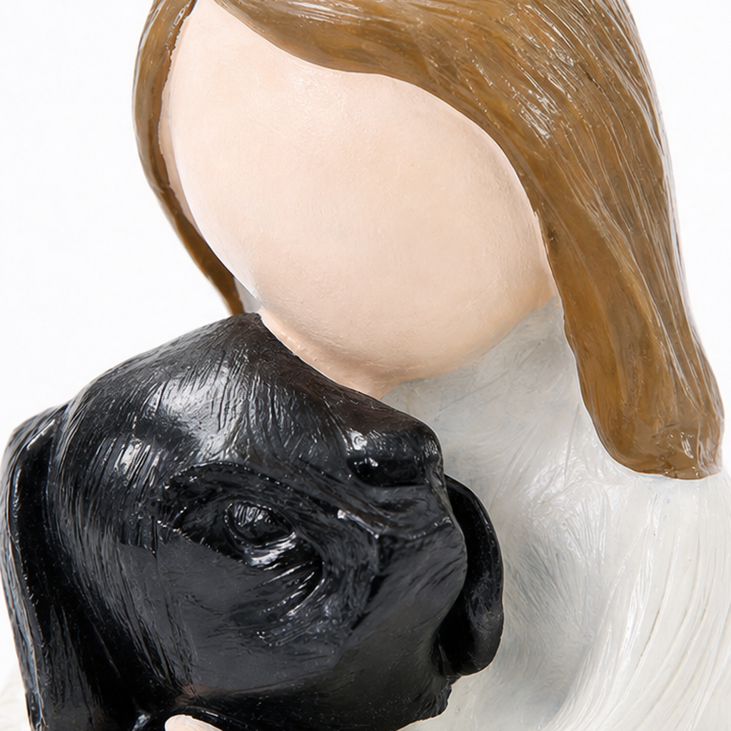 Everpaw Erinnerungsfigur Mädchen mit Hund aus Resin