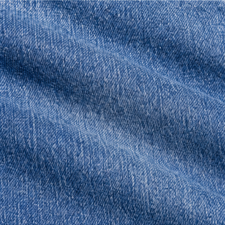 Damen Schlagjeans Mit Hoher Taille Und Seitlichen Knöpfen