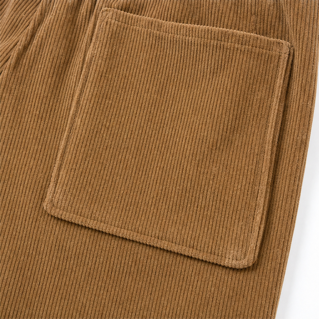 Cordella | Cord-Hose mit Rippstruktur und weitem Bein