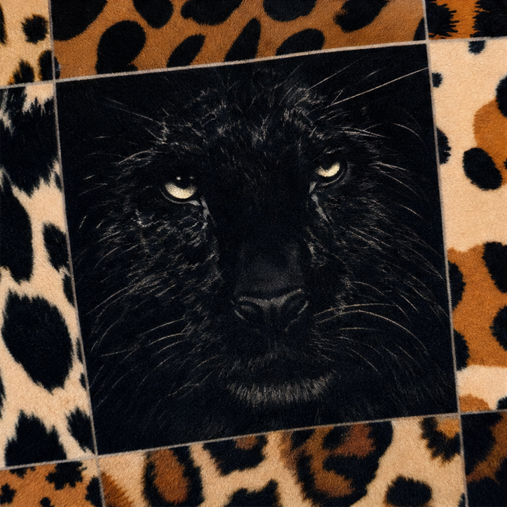Decke Leopardenmuster Polyester
