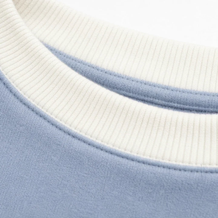 Bluza z efektem warstw i falistym dołem