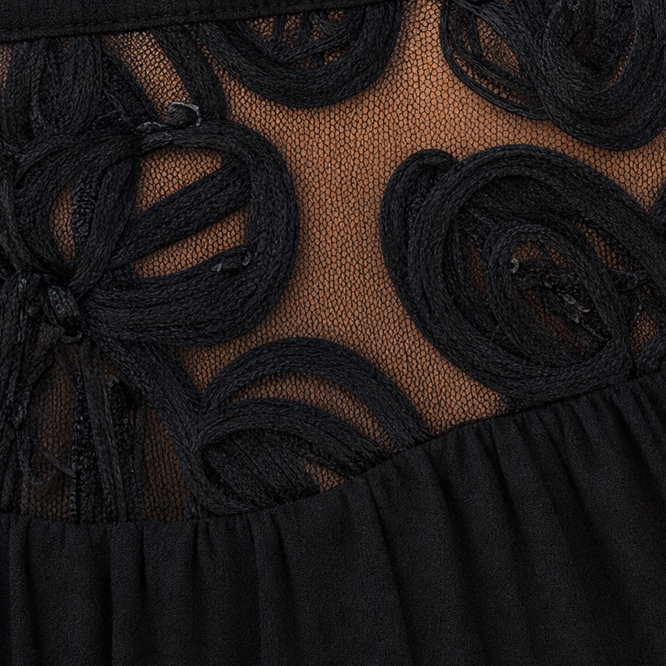 Damen Bluse Mit Spitzeneinsatz Und Stehkragen