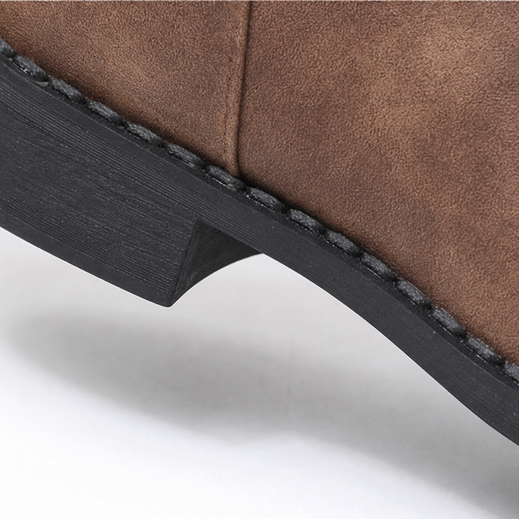 Damen Slouchy Stiefel Wadenhoch Mit Schnalle