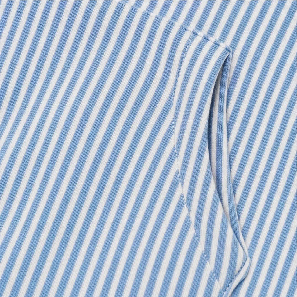 Sudadera con capucha, estampado de rayas y cordón ajustable