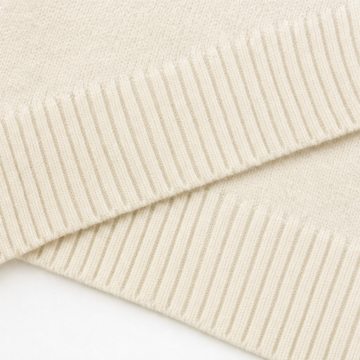 Damen Oversized Pullover V-Ausschnitt Puffärmel