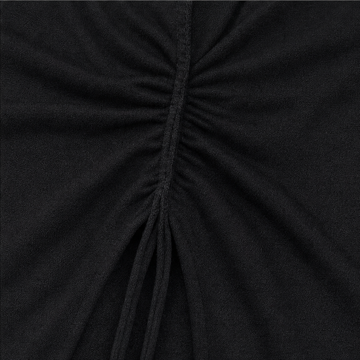 Damen Strickoberteil V-Ausschnitt Mit Knoten-Detail