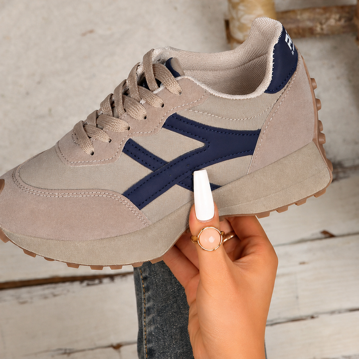 Damen Plateau Sneakers Rutschfest