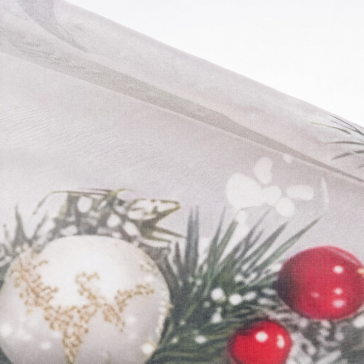 Yuletide Glow | Weihnachts-Vorhänge mit Semi-Transparenz