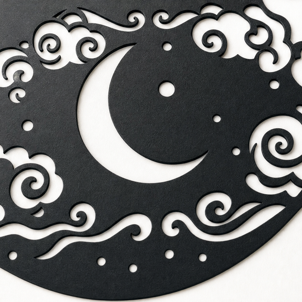 Solstice Balance | Metall-Wanddekoration mit Sonne und Mond