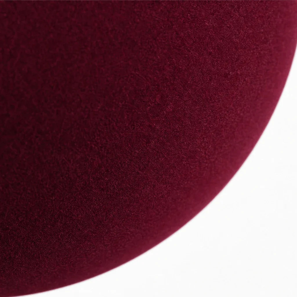 Set of 12 velvet Christmas baubles