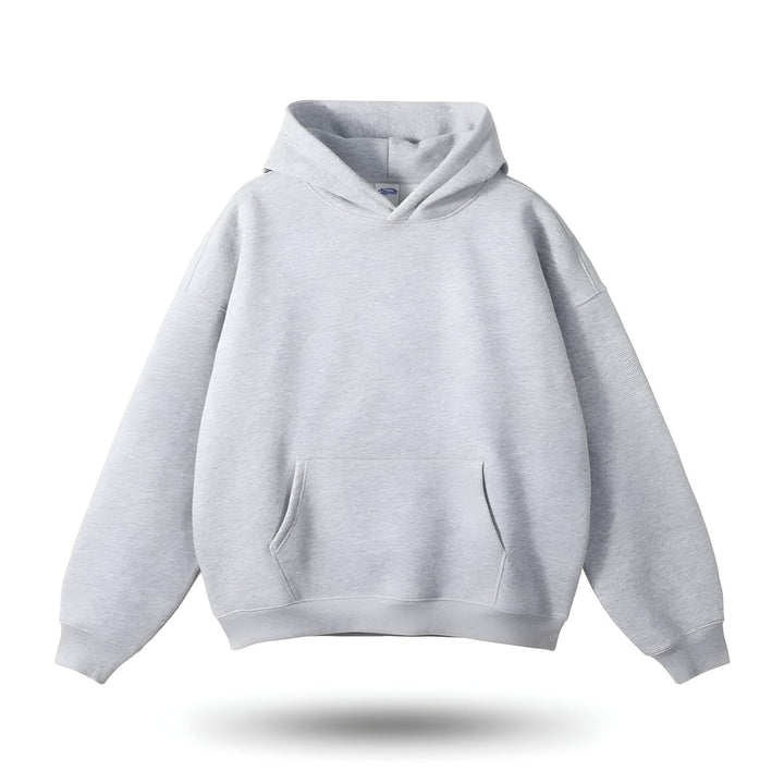 Sweat à capuche oversize Virendo pour homme, gris, avec poches