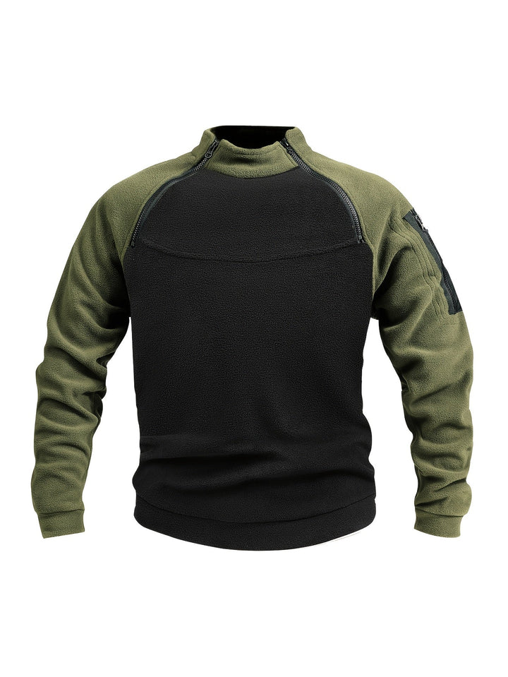 Nolan | Herren Pullover mit Zip-Detail und Stehkragen