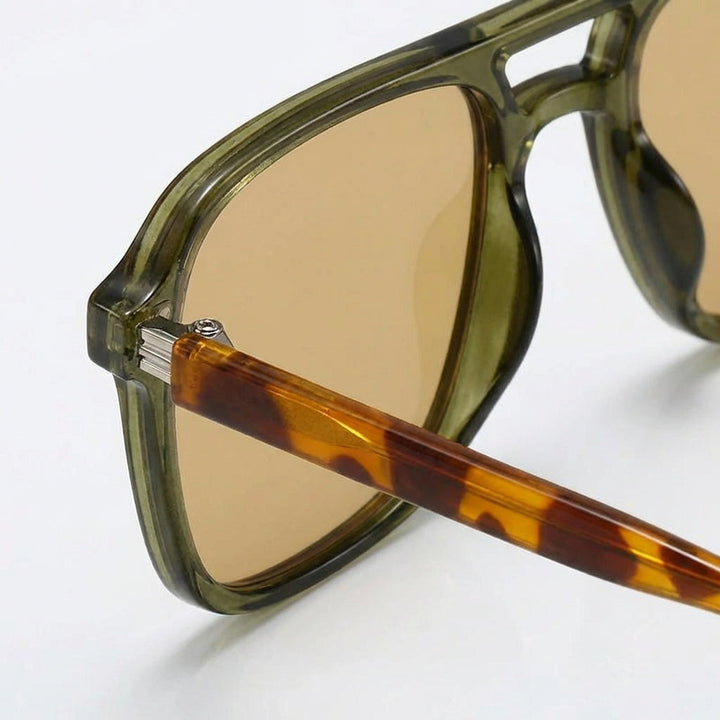 Oversized Retro Square Aviator Sunglasses – Stylish UV Protection Glasses