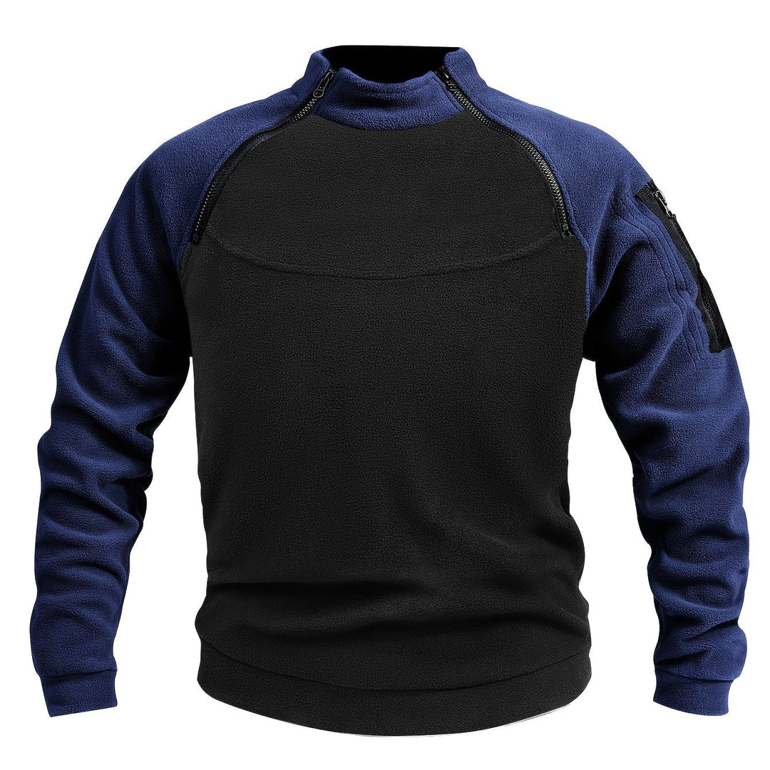 Nolan | Herren Pullover mit Zip-Detail und Stehkragen