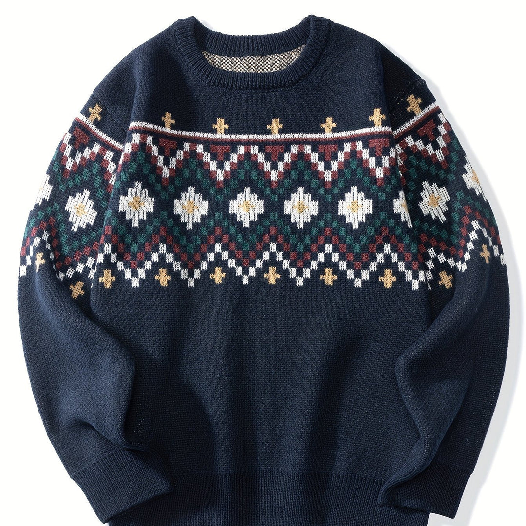 Rhys | Herren Pullover mit Heritage-Muster