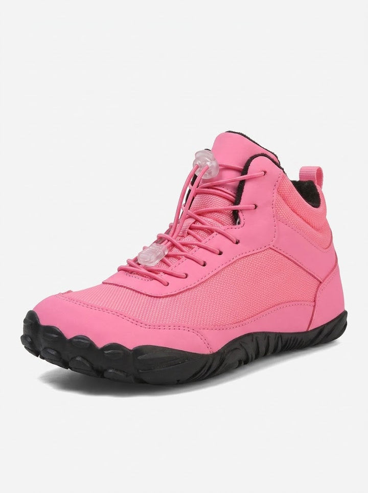 Herren wasserfeste isolierte Barfuß-Winter-Wanderschuhe mit Schnell-Schnürsystem