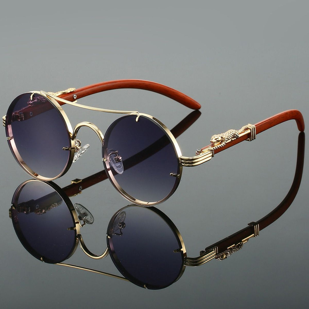 Retro Runde Metallrahmen Sonnenbrille