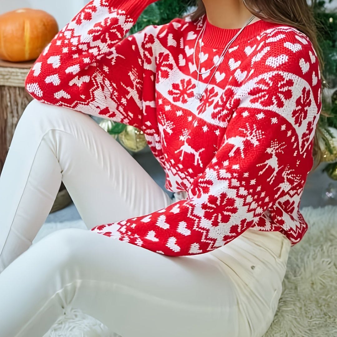 Felicia | Damen Pullover mit Fair-Isle-Muster