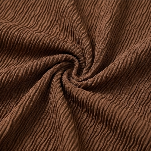 Damen Strickkleid Gerippt Mit Asymmetrischem Ring