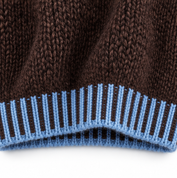 Cowlane | Pulloverkleid mit Kapuze und Kontrast-Trim
