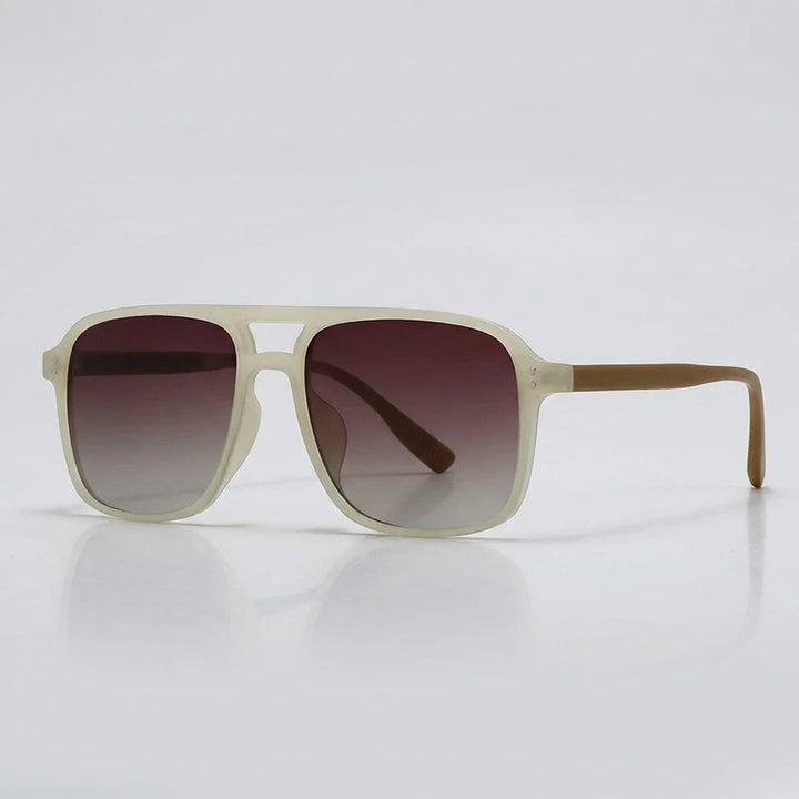 Oversized Retro Square Aviator Sunglasses – Stylish UV Protection Glasses